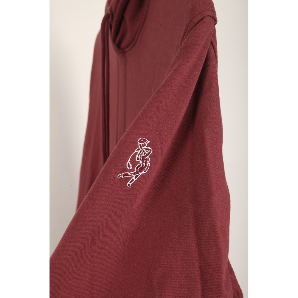 Peter Millar Crown Lava Wash Hoodie Men's Xl Burgundy Pullover Fiddlers Elbow View 3
